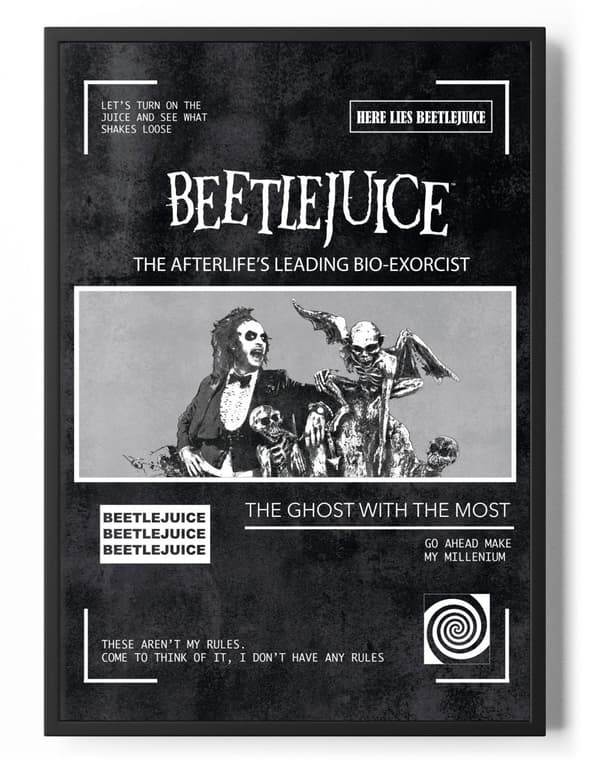 Beetlejuice - Ghost With The Most Poster 50x70