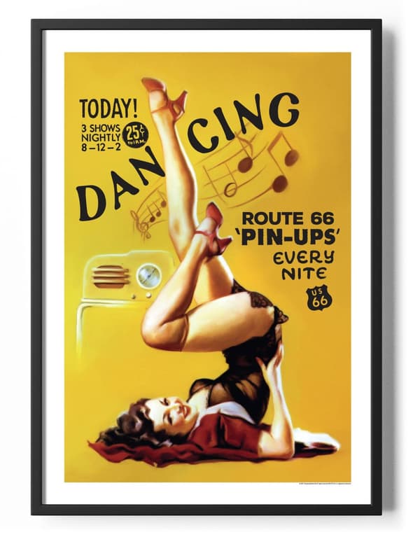 Route 66 Pin-Ups Poster 50x70