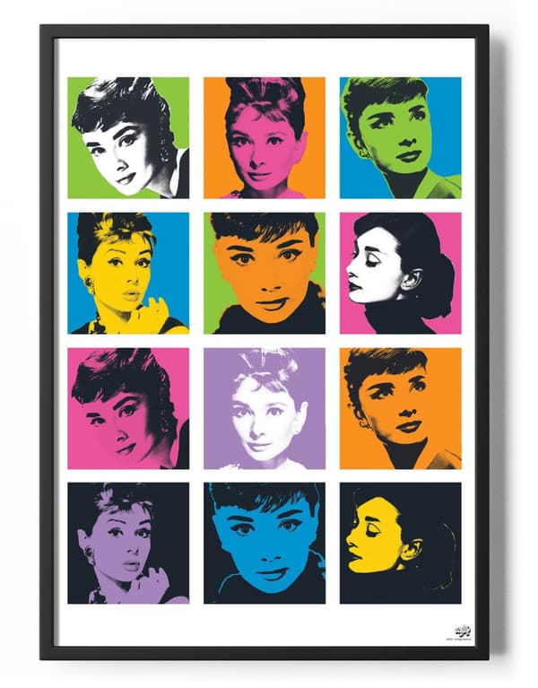 Duotone Audrey Poster 50x70