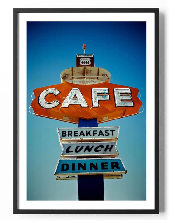 Route 66 New Mexico Cafe Sign 50x70