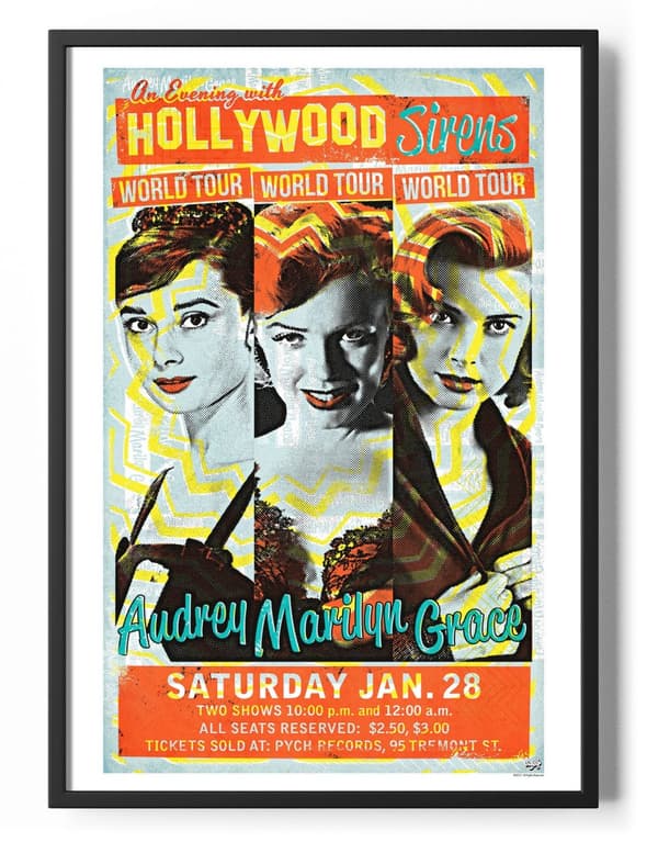 Hollywood Sirens Tour Poster 50x70