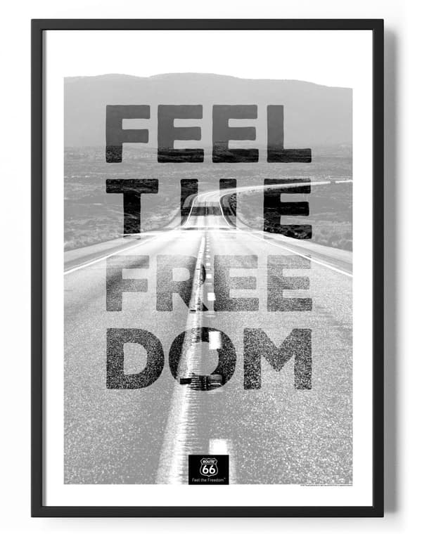 Feel The Freedom On Route 66 50x70