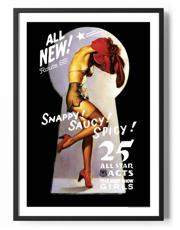 Route 66 Peep Show Poster 50x70