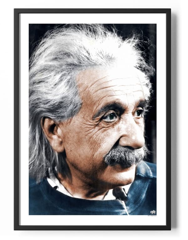 Relaxed Albert Einstein Poster 50x70