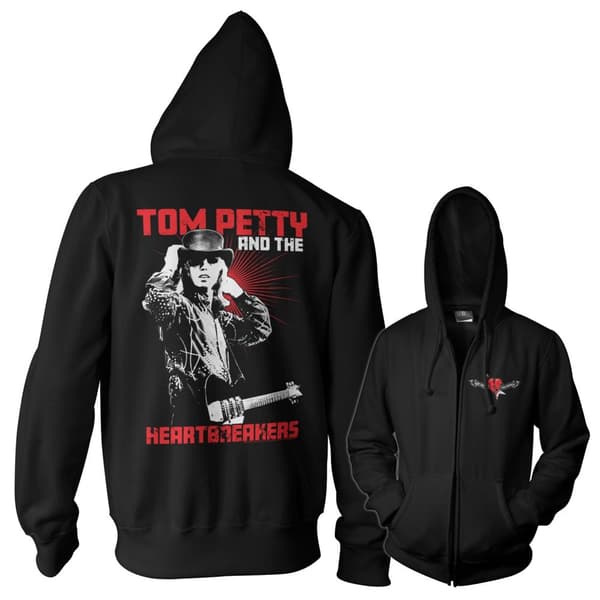 Tom Petty - Free Zipped Hoodie Black X-Large