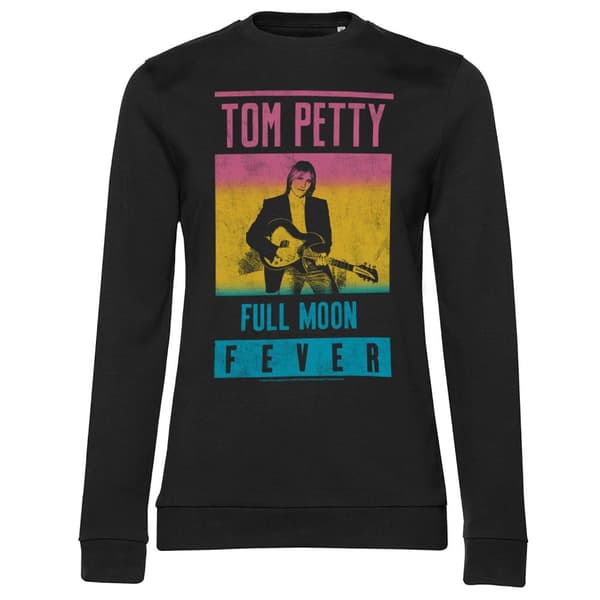 Tom Petty - Full Moon Fever Girly Sweatshirt Black X-Large