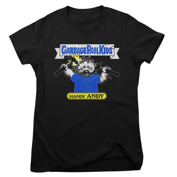 Garbage Pail Kids - Handy Andy Girly Tee Black Small