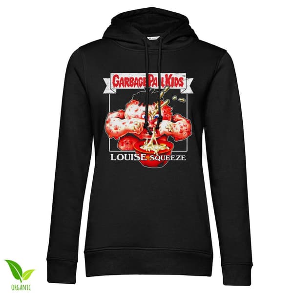 Garbage Pail Kids - Louise Squeeze Girly Hoodie Black Medium