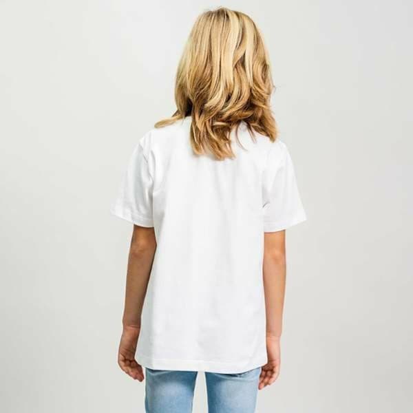 T-shirt med kortärm Barn Stitch Vit - 10 år