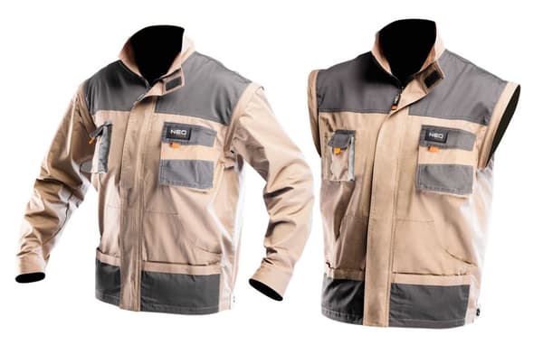 2 i 1 BOMULD arbejdssweatshirt, størrelse S/48