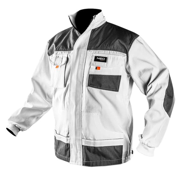 Hvid arbejdsbluse, HD, str. XXL/58