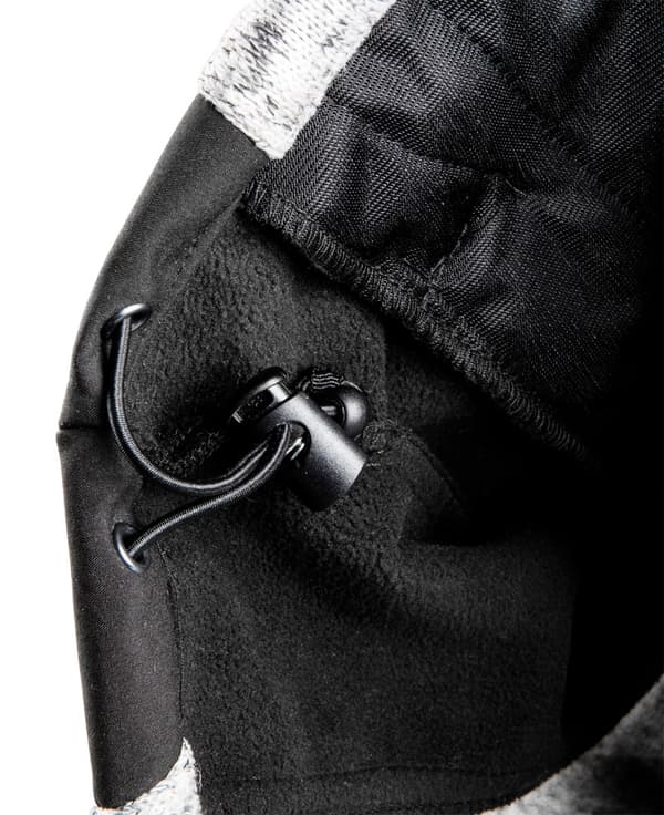 Strikket sweatshirt forstærket med softshell-stof, størrelse S