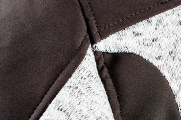 Strikket sweatshirt forstærket med softshell-stof, størrelse S