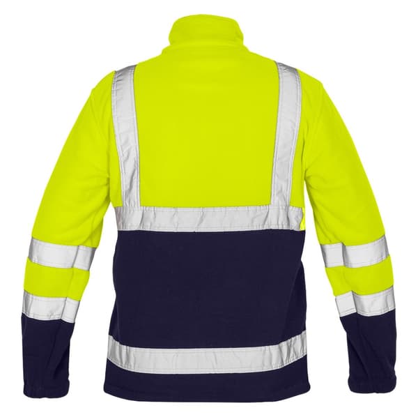 Varningsjacka i fleece, gul, stl S