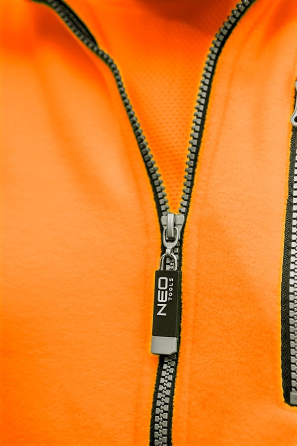 Advarsel fleece sweatshirt, orange, str. S