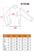 Miniatyrbillede 2 af 8: Advarsel fleece sweatshirt, orange, størrelse XXL