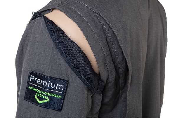 PREMIUM arbejdssweatshirt, 100% bomuld, ripstop, str. M