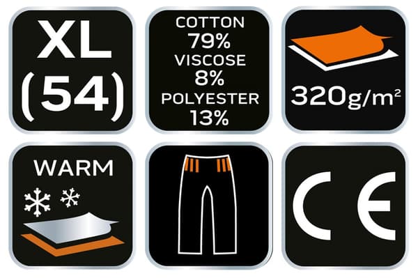 COMFORT lenkkihousut, harmaa melange, koko XL