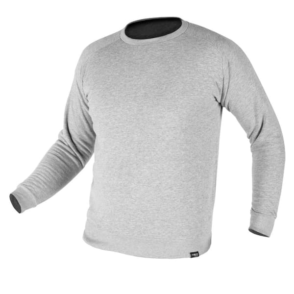 COMFORT sweatshirt, gråmeleret, str. L