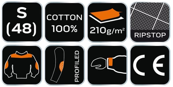 Motosynthesis-työpaita, 100% rip stop puuvillaa, koko S