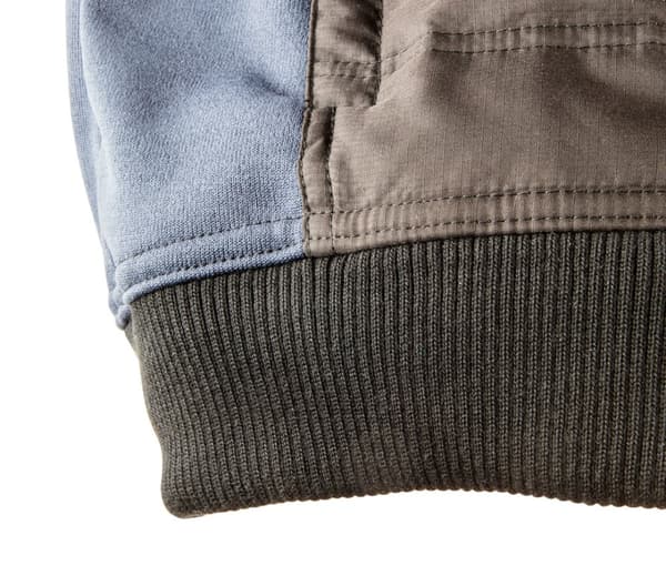 Strikket, isoleret sweatshirt med hætte, str. XL