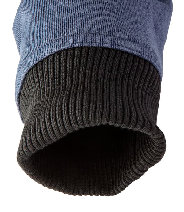 Stickad, isolerad sweatshirt med huva, storlek XXL