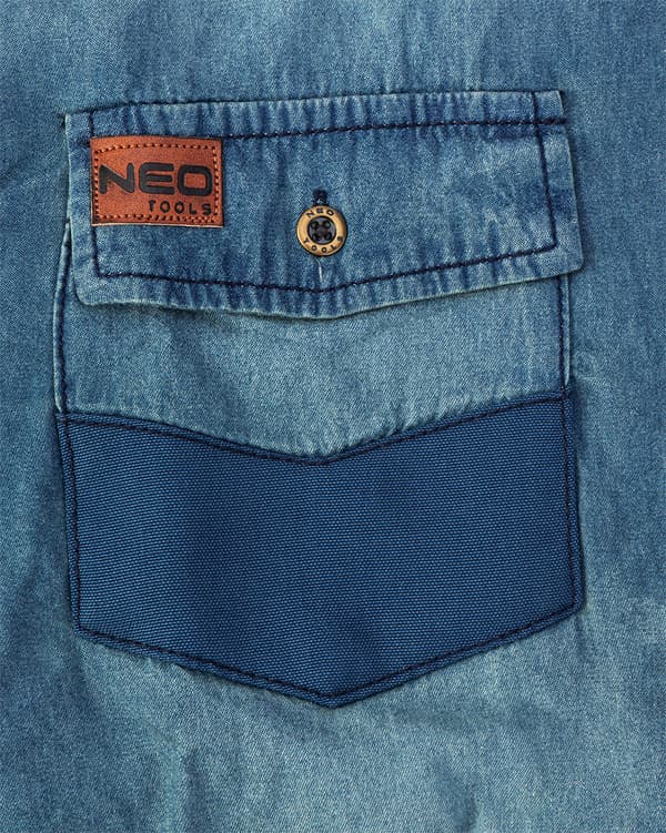 DENIM arbejdsskjorte, str. XXL