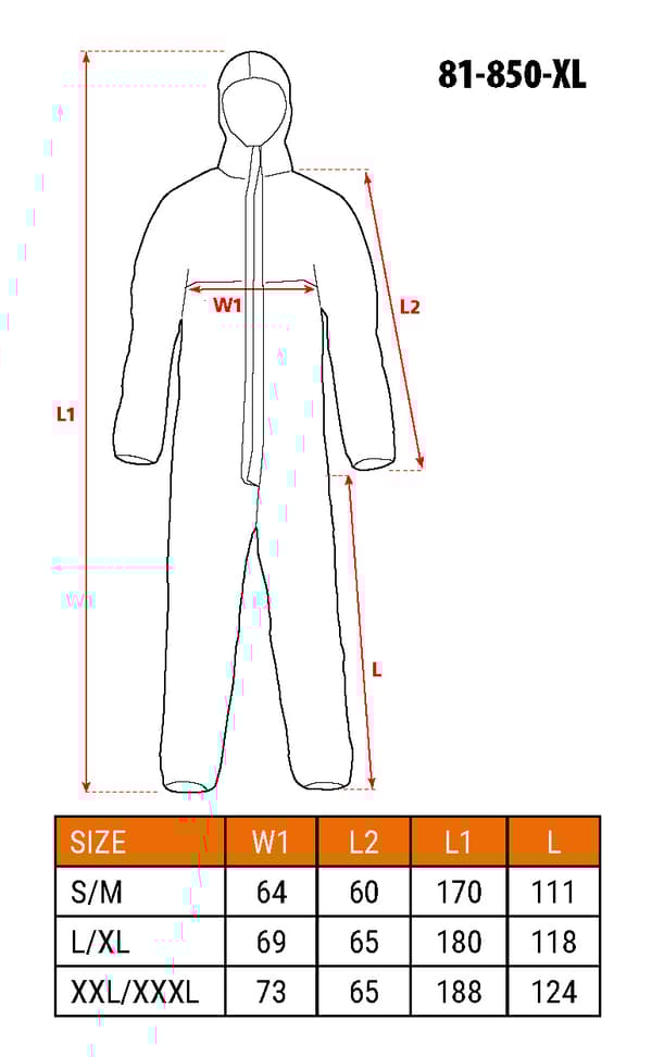 Målaroverall, storlek L/XL