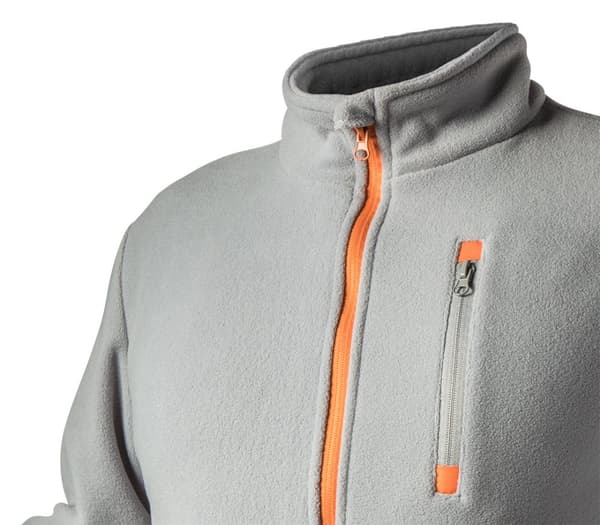 Fleece-paita, harmaa, koko XXL