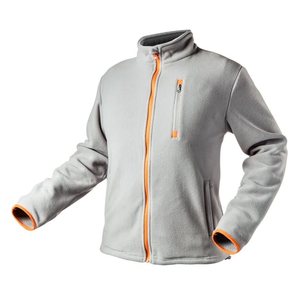Fleece-paita, harmaa, koko XXL
