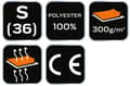 Pikkukuva 1 / 9: Naisten fleecepaita, musta, koko S