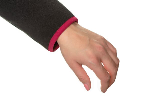 Damtröja i fleece, svart, storlek XXL