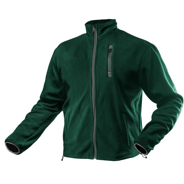 Fleece sweatshirt, grøn. Størrelse M