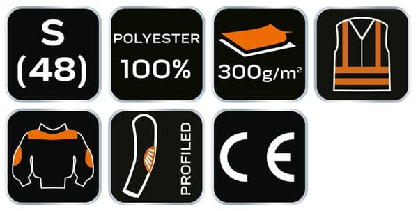 PREMIUM arbejdsfleece, Cordura-forstærkninger, str. S