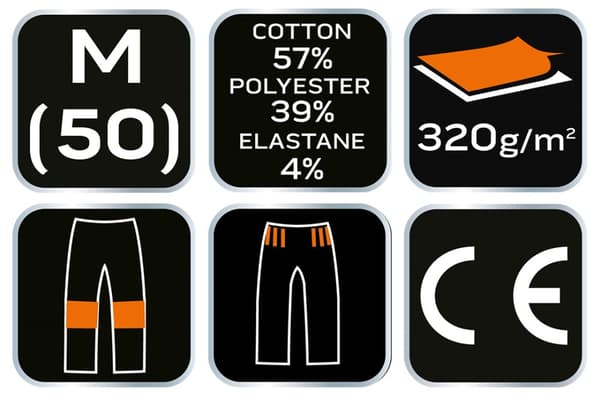 COMFORT träningsbyxor, svarta och gråa, storlek M