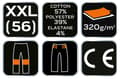 Miniatyrbillede 1 af 9: COMFORT joggingbukser, grå og sorte, størrelse XXL