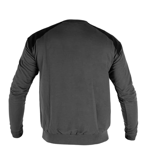 COMFORT sweatshirt, grå-sort, størrelse L
