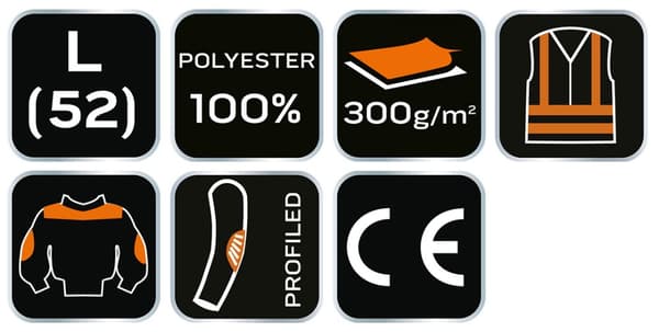 PREMIUM-työfleece, musta, Cordura-vahvikkeet, koko L