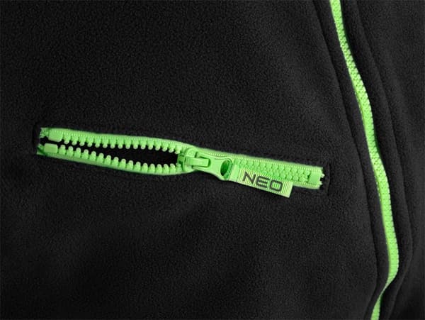 PREMIUM työfleece, musta, Cordura-vahvikkeet, koko XXL