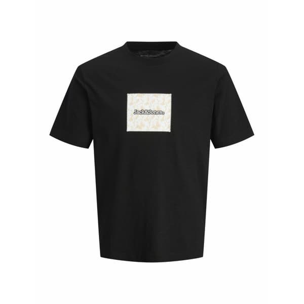 T-shirt med kortärm Herr Jack & Jones JORSPLIT AOP BRANDING TEE 12272993 Svart - L