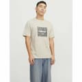 Miniatyrbilde 5 av 7: Kortarmet T-skjorte til Menn Jack & Jones JCOTARMAC CAMO FRONT TEE Beige - M