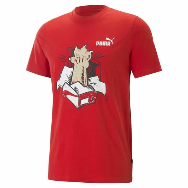 T-shirt med kortärm Puma Graphics Sneaker For All Time Röd Unisex - S