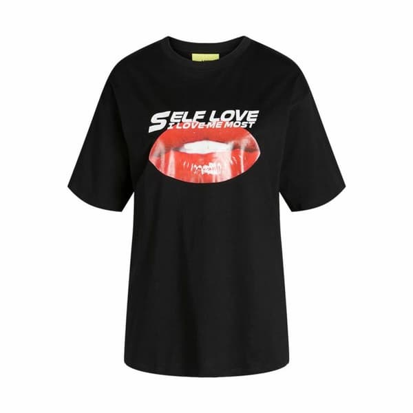 T-shirt med kortärm Herr Jack & Jones Jxkora Loose Svart Kvinna - S