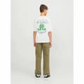 Miniatyrbild 4 av 8: Barn T-shirt med kortärm Jack & Jones Jorcole Back Print Vit Grön - 104-110 cm