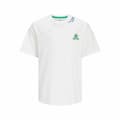 Miniatyrbild 7 av 8: Barn T-shirt med kortärm Jack & Jones Jorcole Back Print Vit Grön - 104-110 cm