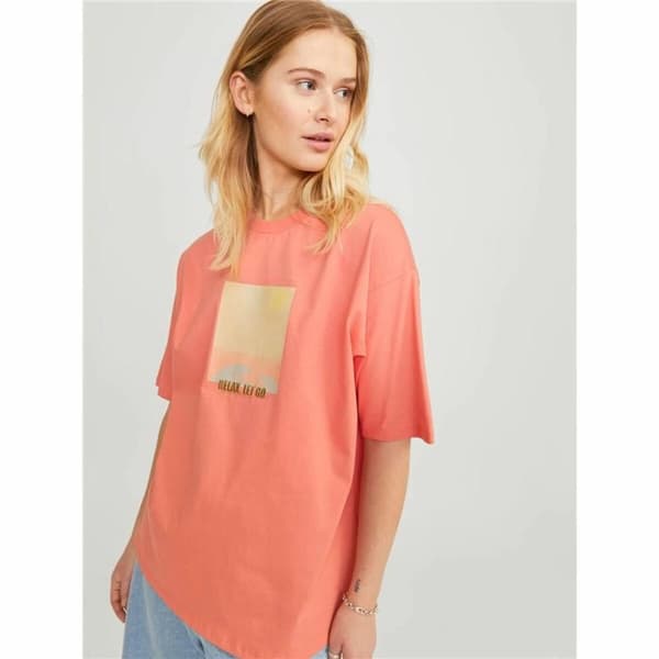 T-shirt med kortärm Dam Jack & Jones Jxpaige Orange - M