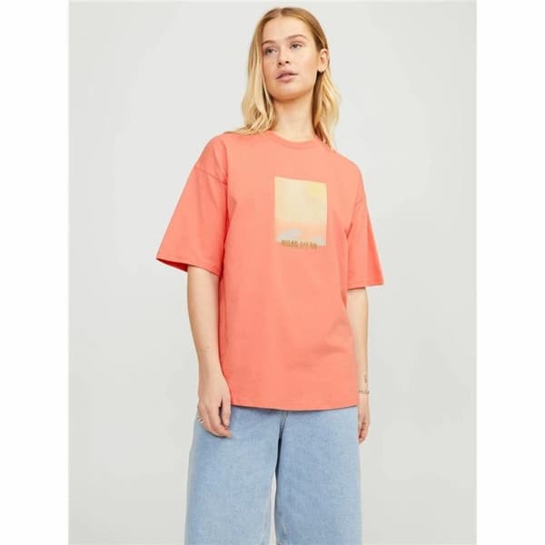 T-shirt med kortärm Dam Jack & Jones Jxpaige Orange - M