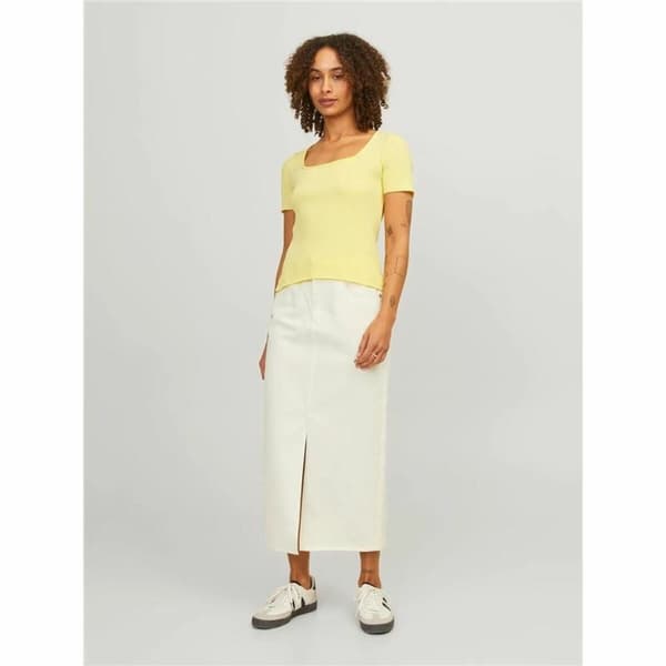 T-shirt med kortärm Dam Jxsky Ss Jack & Jones French Vanilla Gul - S