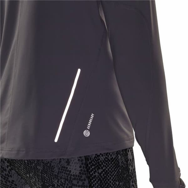 Långärmad t-shirt Dam Adidas Fast 1/2 Zip Lila Lavendel - M