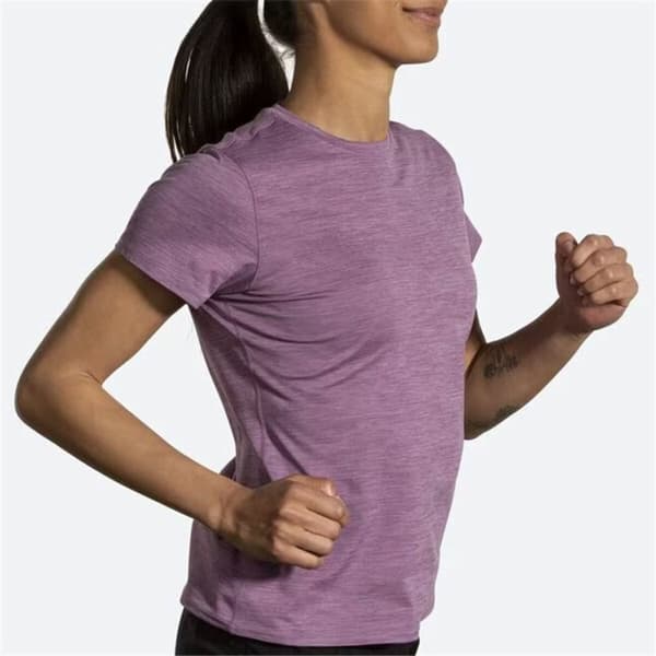 T-shirt med kortärm Dam Brooks Luxe Lila - S